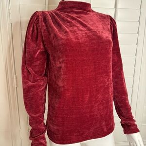EXPRESS Ribbed Crimson Red Turtleneck Sweater